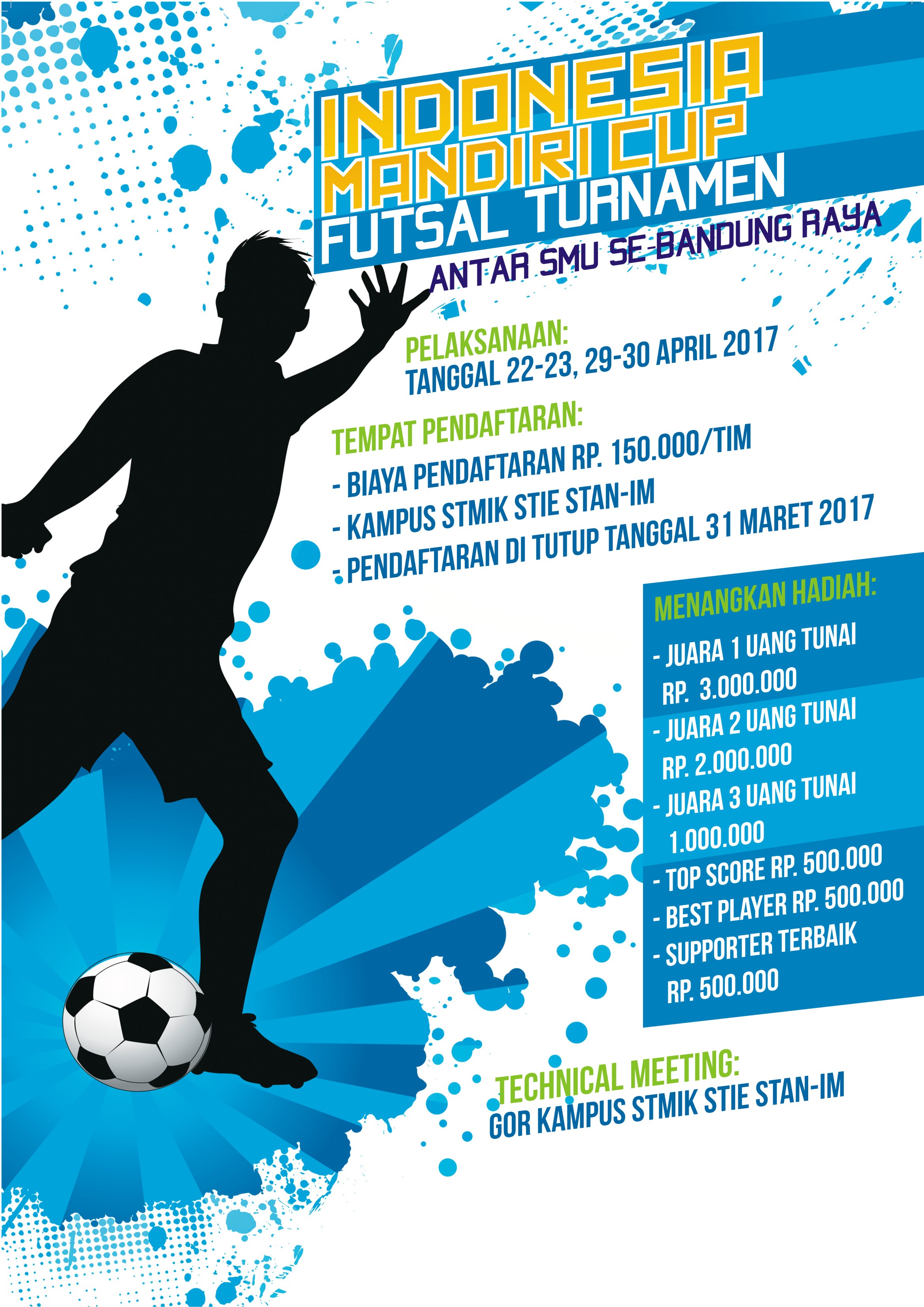 Indonesia Mandiri Cup Futsal Turnamen Antar SMU se Bandung Raya