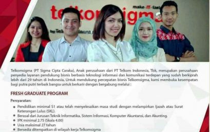 Lowongan Kerja Terbaru Telkomsigma