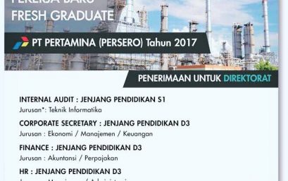 Lowongan Kerja PT Pertamina (Persero)