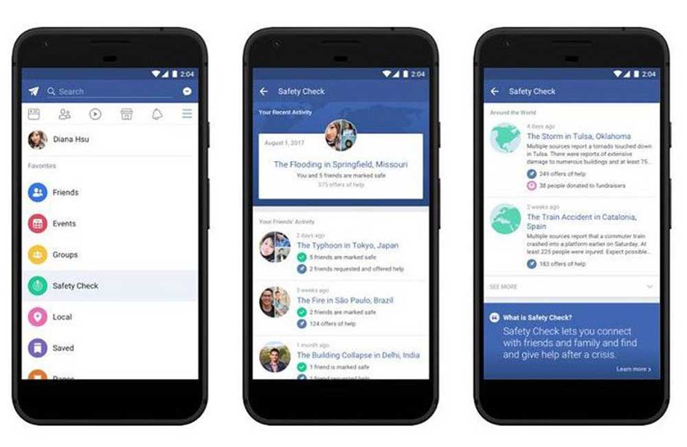 Facebook Bikin Fitur Khusus untuk Cek Korban Bencana