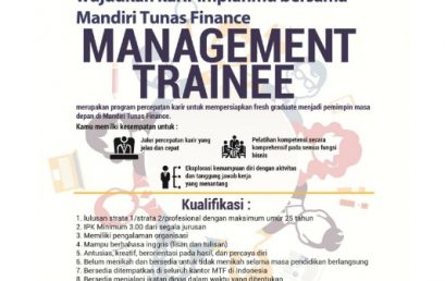 Lowongan Kerja Mandiri Tunas Finance