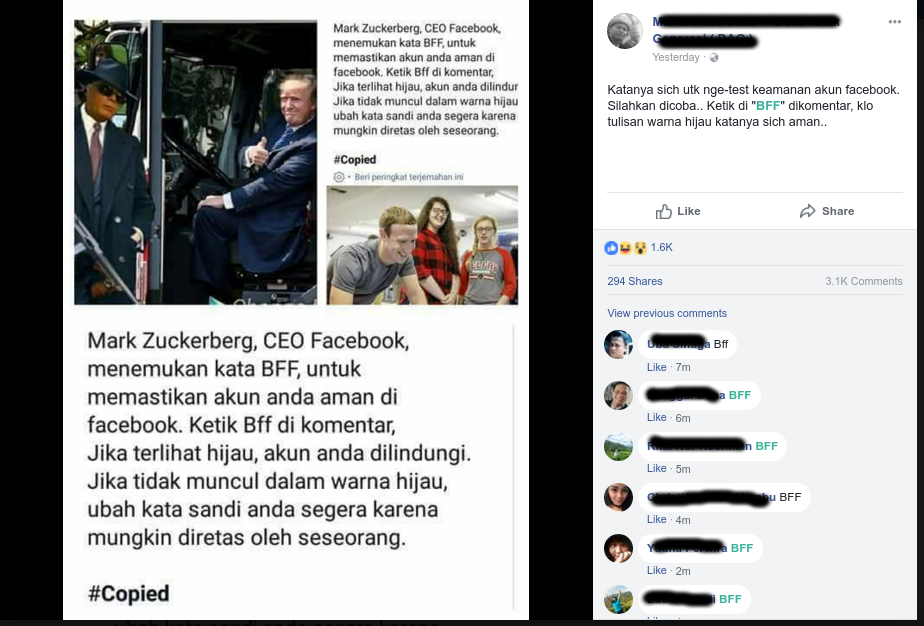 Ketik BFF di Facebook Bisa Tahu Keamanan Akun Ketik BFF di Facebook Bisa Tahu Keamanan Akun