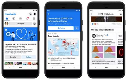 Facebook Tampilkan Informasi Covid-19 di Atas News Feed