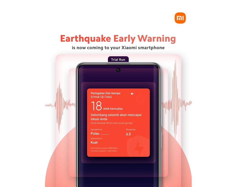 Gandeng BMKG, Xiaomi Sediakan Fitur Peringatan Dini Gempa Bumi di Indonesia